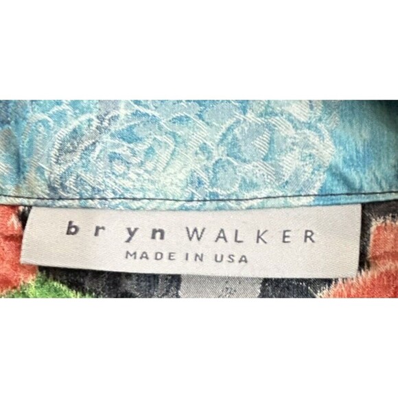 Bryn Walker Blouse Small  Multi Floral Japanese Inspired Kimono 3/4 Sleeve Boho - Picture 8 of 10